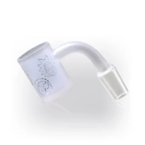 Rick & Morty Frosted Banger 14mm Male 90 Degree