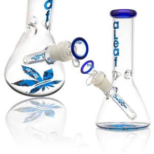 WaterPipe Aleaf 8" 5mm Thick Essential Beaker {Blue}
