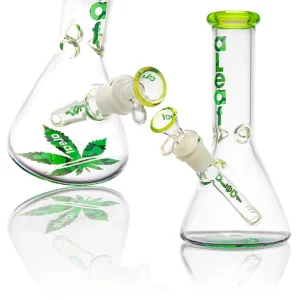 WaterPipe Aleaf 8" 5mm Thick Essential Beaker {Green}
