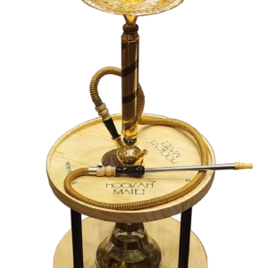 Hookah Mate by MH Premium Hookah Table {Natural Wood}