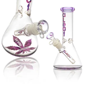 WaterPipe Aleaf 8" 5mm Thick Essential Beaker {Purple}