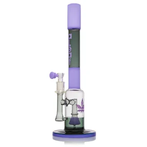 WaterPipe Aleaf 12" 5mm Thick The Straight Hitter With Bell Perc {Slime Purple}