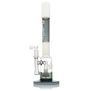 WaterPipe Aleaf 12" 5mm Thick The Straight Hitter With Bell Perc {White}