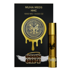 Muha Meds 1G Cartridge 1000mg / 0.033 oz {Indica,God's Gift}
