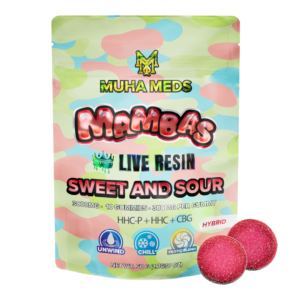 Muha Meds Mambas Live Resin  Gummies 3000mg 10ct {Hybird, Sweet And Sour}