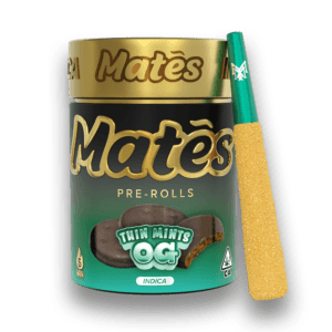 Muha Meds Mates Kief Infused Prerolls - 3 Grams - 5 Counts Per Jar {Indica, Thin Mint OG}