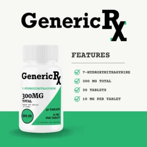 Generic RX 7-Hydroxymitragynine Extract Tablets 30ct