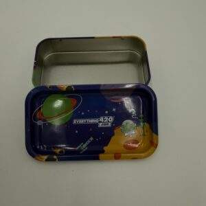 Tin Box Lid V-Syndicate X Everything 420 Space Blue Tray