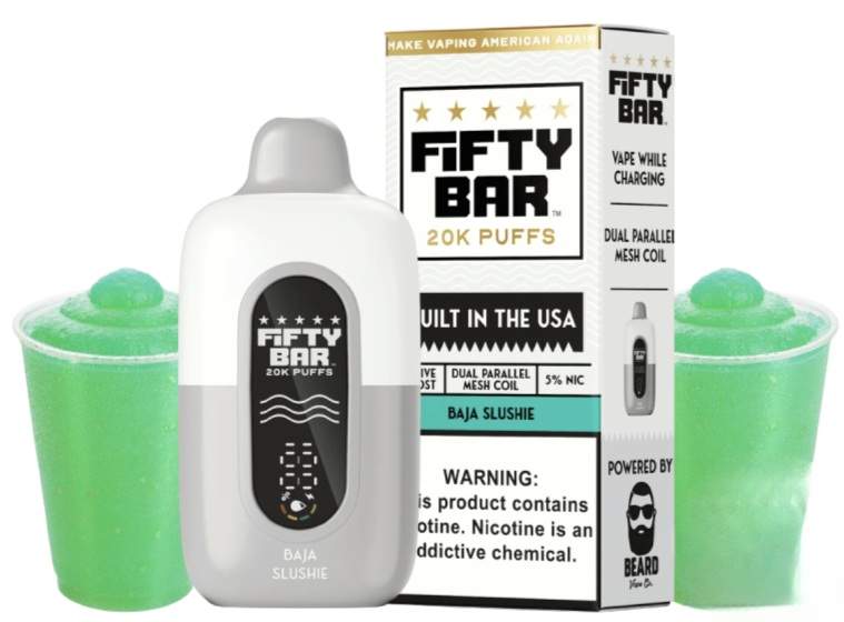 Fifty Bar Disposable Vape | 20K Puffs {Baja Slushie}