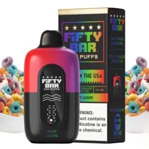 Fifty Bar Disposable Vape | 20K Puffs {Milky Loops}