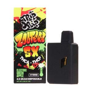 Trip Drip Zooters 5x THCA+THCP 2.5G Disposable {Hybrid / Electric Green Apple}
