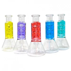 WaterPipe 6" 5mm thick Glycerin Coil Mini Straight Tube