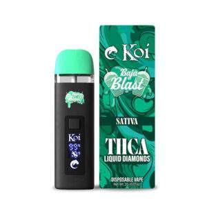 Koi THCA Liquid Diamond Vapes Disposable 2G {Sativa,Baja Blast}