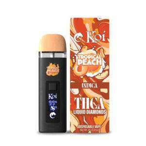 Koi THCA Liquid Diamond Vapes Disposable 2G {indica,Tropical Peach}