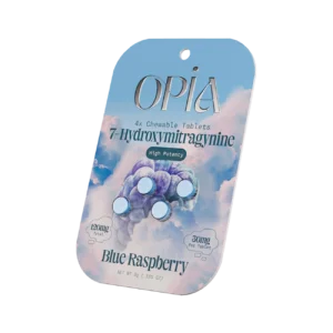 Opia 7-Hydroxymitragynine High Potency 30mg Chewable Tablets {Blue Raspberry}