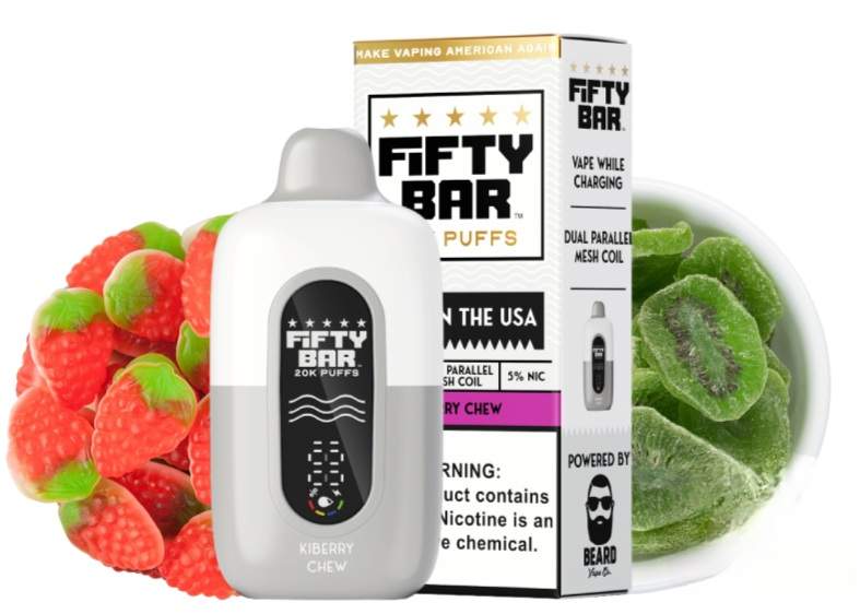 Fifty Bar Disposable Vape | 20K Puffs {Kiberry Chew}