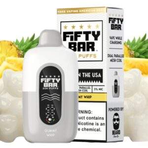 Fifty Bar Disposable Vape | 20K Puffs {Gummy Whip}