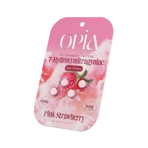 Opia 7-Hydroxymitragynine High Potency 30mg Chewable Tablets {Pink Strawberry}