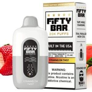 Fifty Bar Disposable Vape | 20K Puffs {Strwmelon Twist}