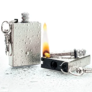Permanent Match Waterproof  Survival Lighter Keychain