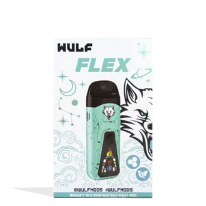 Wulf Mods Flex Dual Use Concentrate and Dry Herb Vaporizer {Teal-Black-Spatter}