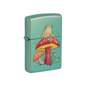 Zippo Mystical Frog & Mushrooms High Polish Green
