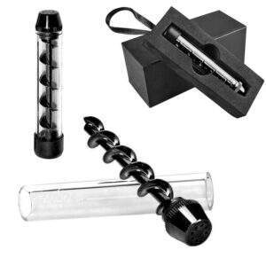 7pipe Twisty Glass Blunt {Black}