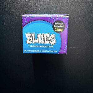 BLUES 7-Hydroxymitragynine chewable Tablets 55mg Per Tablet