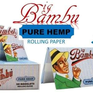 BAMBU Pure Hemp 1 1/2" Size Rolling Paper