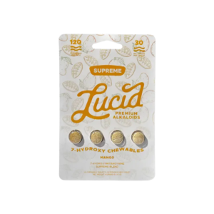 Lucid 7-Hydroxymitragynine Chewable Tablets – Supreme Blend 30mg (Mango)