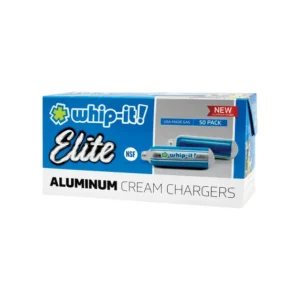 Whip-It! Elite 8.5 gram Premium Aluminum N2O Whipped Cream Chargers 50-pack