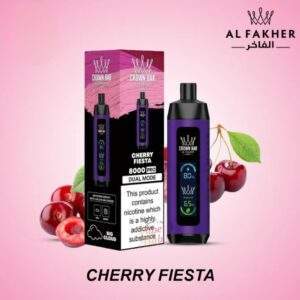 Al Fakher Crown Bar Big Cloud 8000 Pro {Cherry Fiesta}