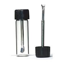 Glass Bullet with Metal Spoon