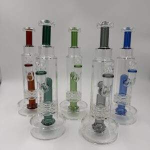 Waterpipe 11" 5mm Thick Straight Tube Banger Hanger Showerhead & Jacuzzi Perc