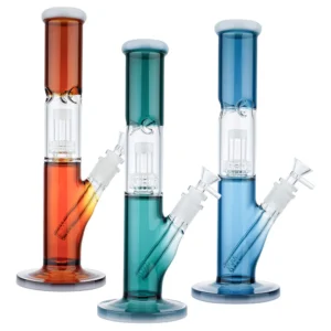 Water Pipe 12" 5 mm Thick Straight Tube Matrix Perc And Ice Catcher