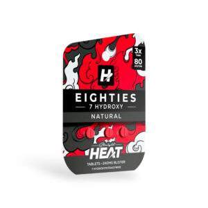 Straight Heat Eighties 7-Hydroxy Chewable Tablets Natural 80mg Per Tablet 3 PK