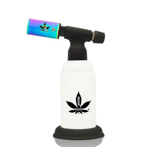 Aleaf 6" Dual Flame Blow Torch {White}