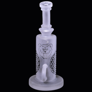 WaterPipe 8.5" 5mm Thick Sandblasted Seed of Life Klein Recycler