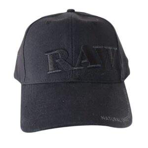 RAW Hat Black + Black Logo + Poker