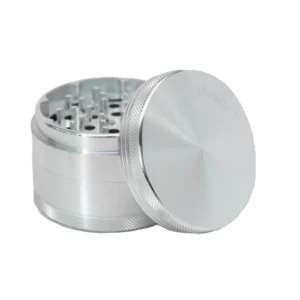 SharpStone® Hard Top 4 Piece Herb Grinder Large 2.5 Inches Silver