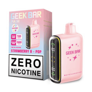 Geek Bar Pulse 15000 Disposable Vape 0% {Strawberry B-Burst}