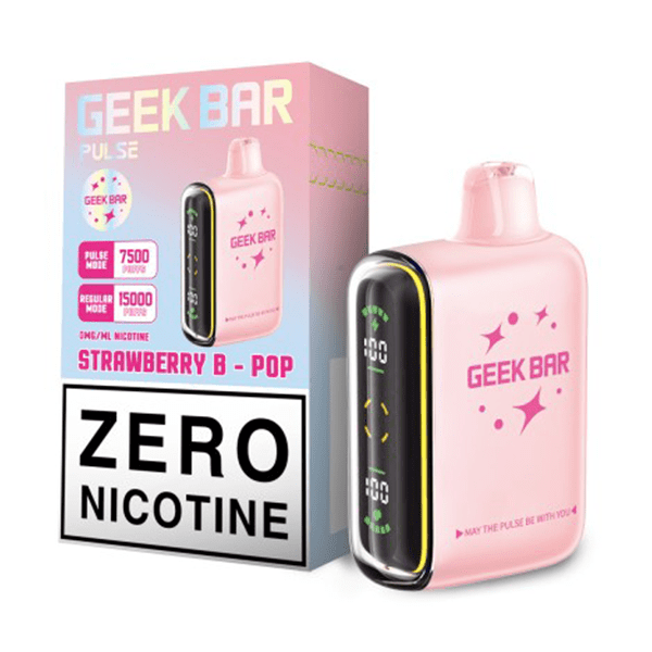 Geek Bar Pulse 15000 Disposable Vape 0% {Strawberry B-Burst}