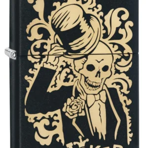 Zippo 2018 Joker Tips Hat In Salute Black Matte