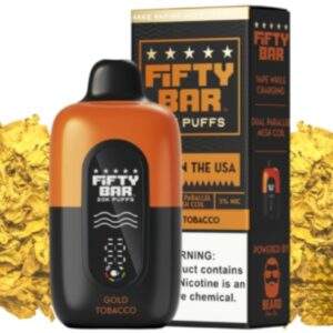 Fifty Bar Disposable Vape | 20K Puffs {Gold Tobacco}