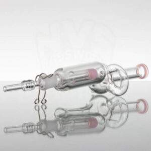 Aero Recycler Glass Dab Straw {Pink}