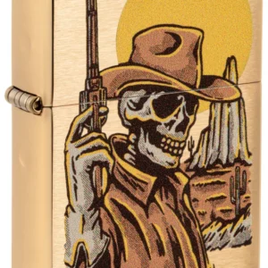 Zippo Wild West Skeleton Design