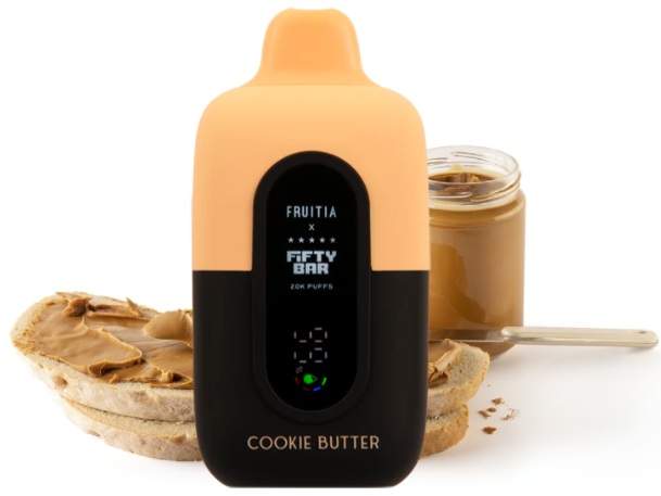 Fifty Bar Disposable Vape | 20K Puffs {Cookie Butter}