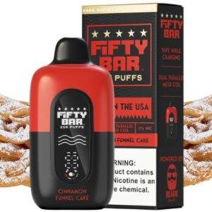 Fifty Bar Disposable Vape | 20K Puffs {Cinnamon Funnel Cake}