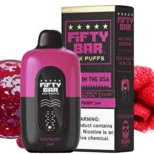 Fifty Bar Disposable Vape | 20K Puffs {Raspberry Jam}