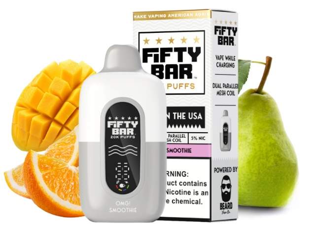 Fifty Bar Disposable Vape | 20K Puffs {OMG Smoothie}